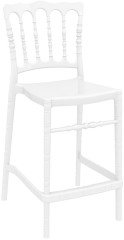 SİESTA OPERA BAR SANDALYESİ 65 CM PARLAK BEYAZ