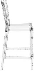 SİESTA OPERA BAR SANDALYESİ 65 CM ŞEFFAF TRANSPARAN