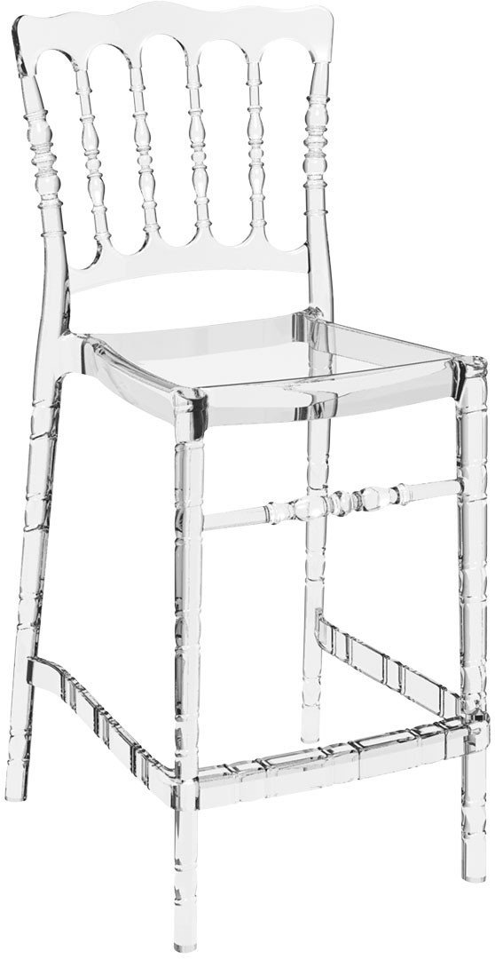 SİESTA OPERA BAR SANDALYESİ 65 CM ŞEFFAF TRANSPARAN