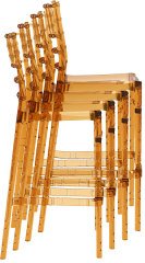 SİESTA CHIAVARI BAR SANDALYESİ 75 CM KAHVERENGİ TRANSPARAN