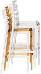 SİESTA CHIAVARI BAR SANDALYESİ 75 CM KAHVERENGİ TRANSPARAN