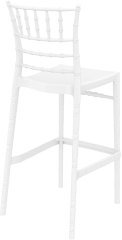 SİESTA CHIAVARI BAR SANDALYESİ 75 CM PARLAK BEYAZ
