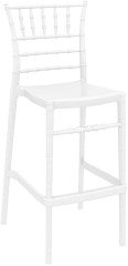 SİESTA CHIAVARI BAR SANDALYESİ 75 CM PARLAK BEYAZ