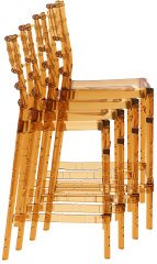 SİESTA CHIAVARI BAR SANDALYESİ 65 CM KAHVERENGİ TRANSPARAN