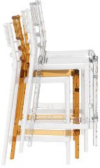 SİESTA CHIAVARI BAR SANDALYESİ 65 CM ŞEFFAF TRANSPARAN