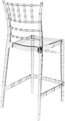 SİESTA CHIAVARI BAR SANDALYESİ 65 CM ŞEFFAF TRANSPARAN