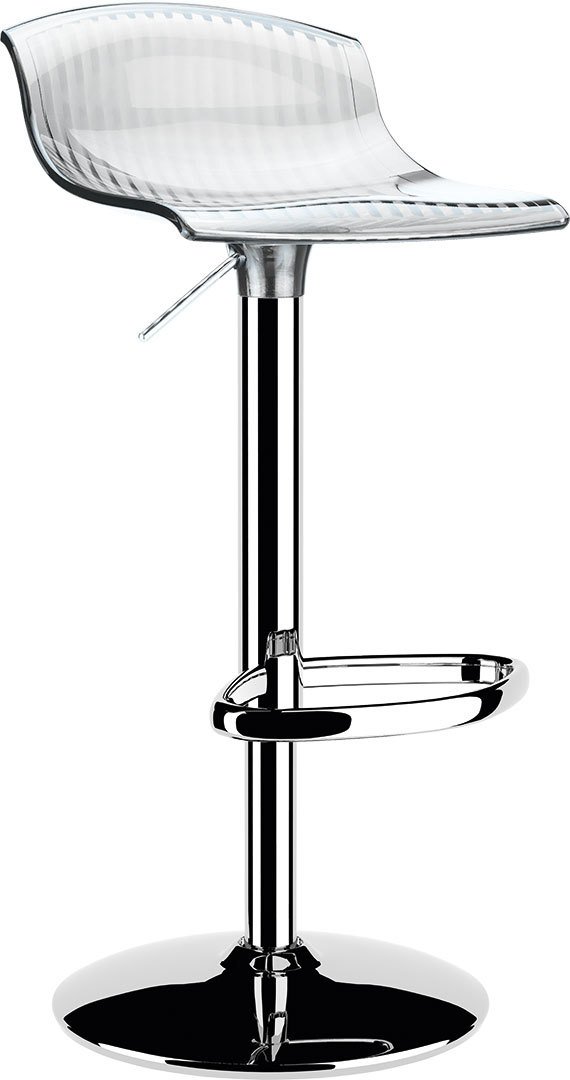 SİESTA ARIA AMORTİSÖRLÜ BAR SANDALYESİ ŞEFFAF TRANSPARAN