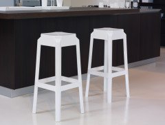 SİESTA FOX TABURE 75 CM PARLAK BEYAZ