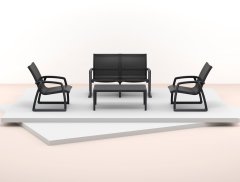 SİESTA PACİFİC LOUNGE SET (KOLÇAKLI) SİYAH .SİYAH