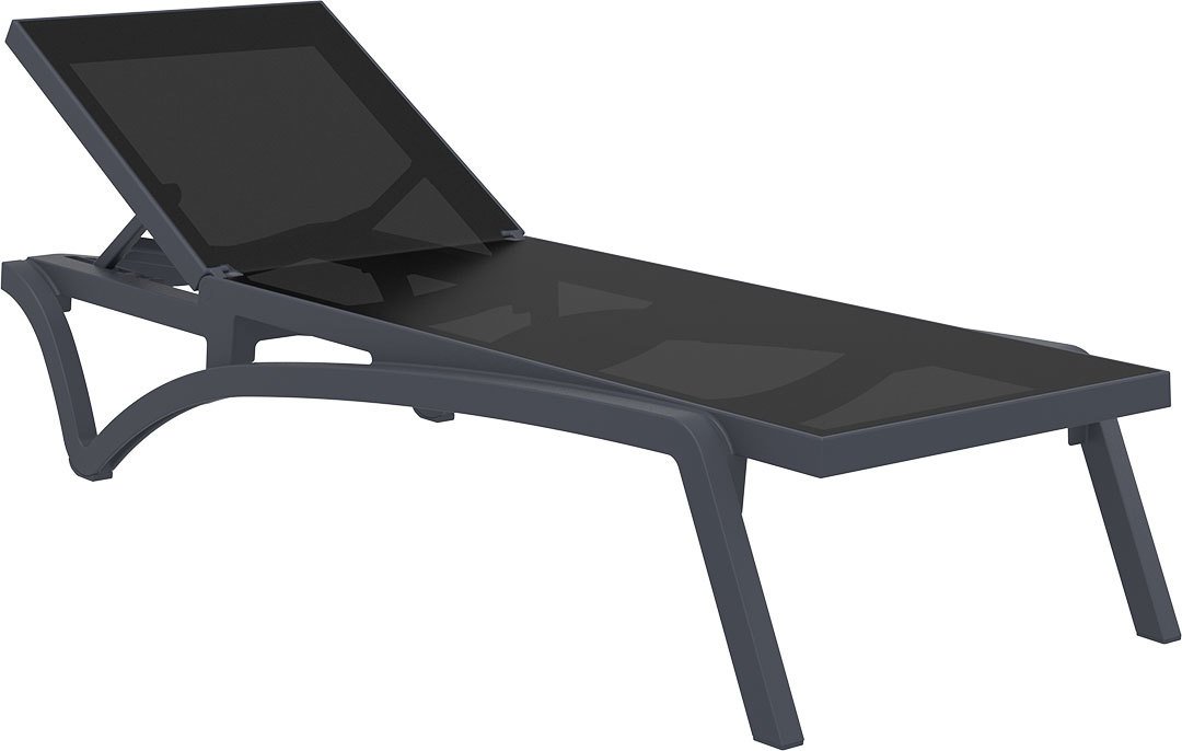 SİESTA PACİFİC ŞEZLONG SİYAH KOYU GRİ