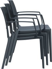 SİESTA CAPRI SANDALYE KOYU GRİ