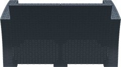 SİESTA MONACO İKİLİ KOLTUK MİNDERSİZ KOYU GRİ