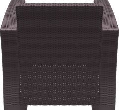 SİESTA MONACO TEKLİ KOLTUK MİNDERSİZ KAHVERENGİ