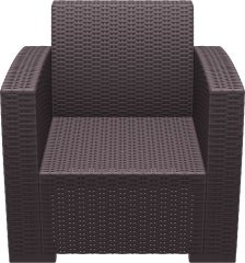 SİESTA MONACO TEKLİ KOLTUK MİNDERSİZ KAHVERENGİ
