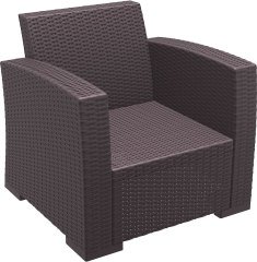 SİESTA MONACO TEKLİ KOLTUK MİNDERSİZ KAHVERENGİ