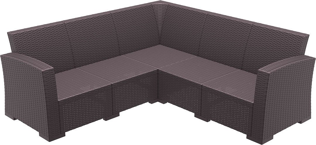 SİESTA MONACO KÖŞE KOLTUK  MİNDERSİZ KAHVERENGİ