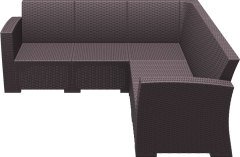 SİESTA MONACO KÖŞE KOLTUK  MİNDERSİZ KAHVERENGİ