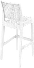 SİESTA JAMAICA BAR TABURESİ / SANDALYESİ BEYAZ