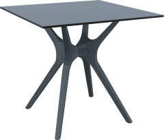 SİESTA IBIZA MASA  80 CM KOYU GRİ