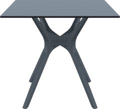 SİESTA IBIZA MASA  80 CM KOYU GRİ