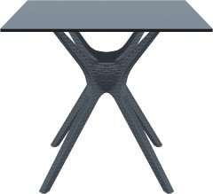 SİESTA IBIZA MASA  80 CM KOYU GRİ
