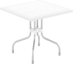 SİESTA FORZA RATTAN MASA 80 CM BEYAZ