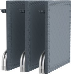 SİESTA FORZA RATTAN MASA 80 CM KOYU GRİ