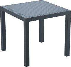 SİESTA  ORLANDAO MASA 80 CM KOYU GRİ