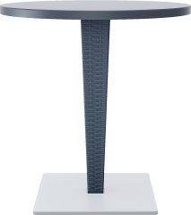 SİESTA RIVA MASA YUVARLAK 70 Ø ÇAP KOYU GRİ
