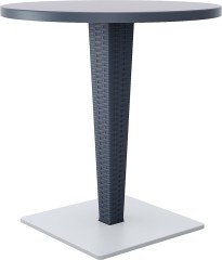 SİESTA RIVA MASA YUVARLAK 70 Ø ÇAP KOYU GRİ