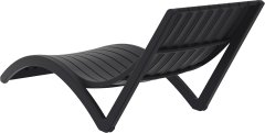 SİESTA SLİM ŞEZLONG (MİNDERSİZ) SİYAH