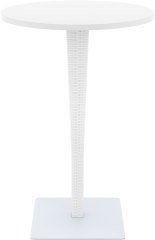 SİESTA RIVA YUVARLAK BAR MASA 70Ø ÇAP BEYAZ