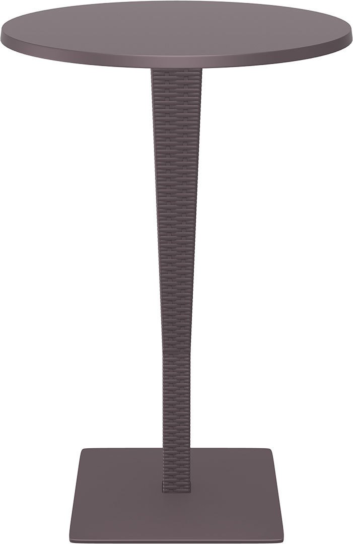 SİESTA RIVA YUVARLAK BAR MASA 70Ø ÇAP KAHVERENGİ