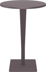 SİESTA RIVA YUVARLAK BAR MASA 70Ø ÇAP KAHVERENGİ
