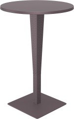 SİESTA RIVA YUVARLAK BAR MASA 70Ø ÇAP KAHVERENGİ