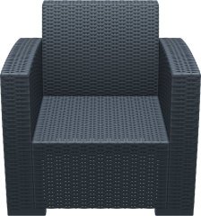 SİESTA  MONACO TEKLİ KOLTUK MİNDERLİ KOYU GRİ