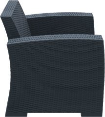 SİESTA  MONACO TEKLİ KOLTUK MİNDERLİ KOYU GRİ