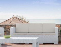 SİESTA MONACO LOUNGE SET XL MİNDERLİ BEYAZ