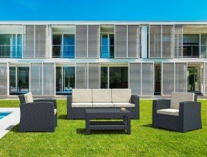 SİESTA MONACO LOUNGE SET XL MİNDERLİ KOYU GRİ
