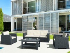 SİESTA MONACO LOUNGE SET XL MİNDERLİ KOYU GRİ
