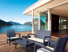 SİESTA MIAMI LOUNGE SET MİNDERLİ KOYU GRİ