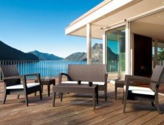SİESTA MIAMI LOUNGE SET MİNDERLİ KAHVERENGİ