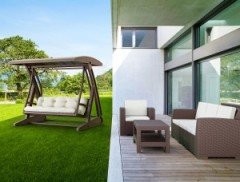 SİESTA HAWAII SALINCAK MİNDERLİ KAHVERENGİ