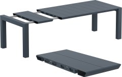 SİESTA VEGAFORNİA 6 KİŞİLİK MASA SANDALYE TAKIMI (KOLTUKLAR MİNDERLİ) KOYU GRİ