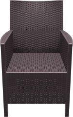 SİESTA VEGAFORNİA 6 KİŞİLİK MASA SANDALYE TAKIMI (KOLTUKLAR MİNDERLİ) KAHVERENGİ