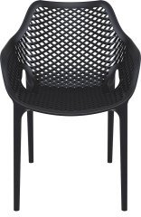 SİESTA VEGAIR 10 KİŞİLİK  MASA SANDALYE TAKIMI SİYAH