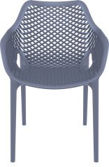 SİESTA VEGAIR 8 KİŞİLİK  MASA SANDALYE TAKIMI KOYU GRİ