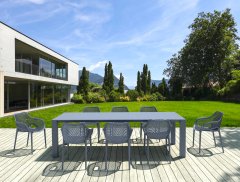 SİESTA VEGAIR 8 KİŞİLİK  MASA SANDALYE TAKIMI KOYU GRİ