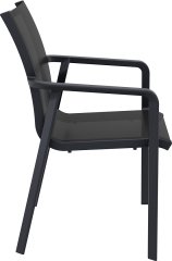 SİESTA  SKYPACİFİC 4 KİŞİLİK MASA - SANDALYE  TAKIMI SİYAH